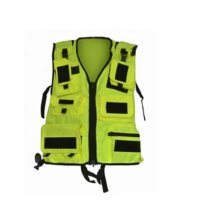 Chaleco Reflectivo Thiết Bị Dây An Toàn Công Nghiệp Áo Khoác Công Cụ Làm Việc Áo <span class=keywords><strong>Vest</strong></span> An Toàn Có Túi - Product Image 1