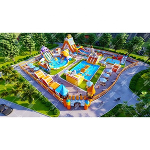 Ngoài trời vui chơi giải trí khổng lồ <span class=keywords><strong>Inflatable</strong></span> mặt đất công viên nước thiết kế <span class=keywords><strong>Inflatable</strong></span> Land sân chơi nước vui chơi giải trí <span class=keywords><strong>Inflatable</strong></span> công viên nước - Product Image 2