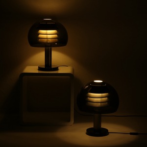 Table Lamp Glass Dome E27 LED 220V Nordic Minimalist Bedside <b>Night</b> <b>Light</b> Ambient Lighting - Product Image 2