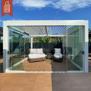 <span class=keywords><strong>Tonnelle</strong></span> de pergola en métal en porte-à-faux à <span class=keywords><strong>toit</strong></span> <span class=keywords><strong>coulissant</strong></span> Grand gazebo Pergola d'extérieur électrique manuelle en aluminium - Product Image 2