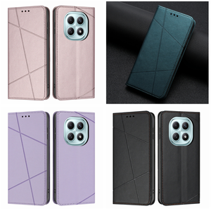 Funda de cuero con tapa de línea de diamante magnético para <span class=keywords><strong>Redmi</strong></span> <span class=keywords><strong>NOTE</strong></span> 15 Pro 15C 15 4G 5G 15C Xiaomi 15T Pro, funda tipo billetera con ranura para tarjetas - Product Image 4