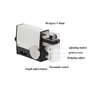 Table haut de gamme petite taille mini fil câble en plastique extérieur peau épluchage machine à dénuder - Product Image 4