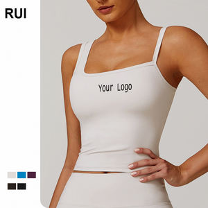 RUIQUWIN, venta al por mayor, Chaleco de Yoga, transpirable, sin costuras, Top de Fitness, estampado informal, deportes, Yoga, ropa interior sin mangas, moda - Product Image 1