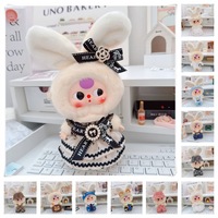 Vêtements de poupée uniquement - Série Mini Lapin Baby Three, boîte mystère, tenues de poupée, robes à nœud papillon, ensembles de pantalons à bretelles et accessoires