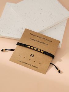 Pulsera de Acero Inoxidable Trenzada de Estilo Nuevo con Código Morse Digital, Pulsera Plana Hecha a Mano, Pulseras Tejidas para Parejas, Pulsera Impermeable - Product Image 5
