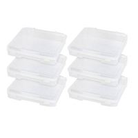 Grande boîte de rangement en plastique transparente pour l'organisation, emballage plastique, boîte de rangement à 8/24/36 compartiments