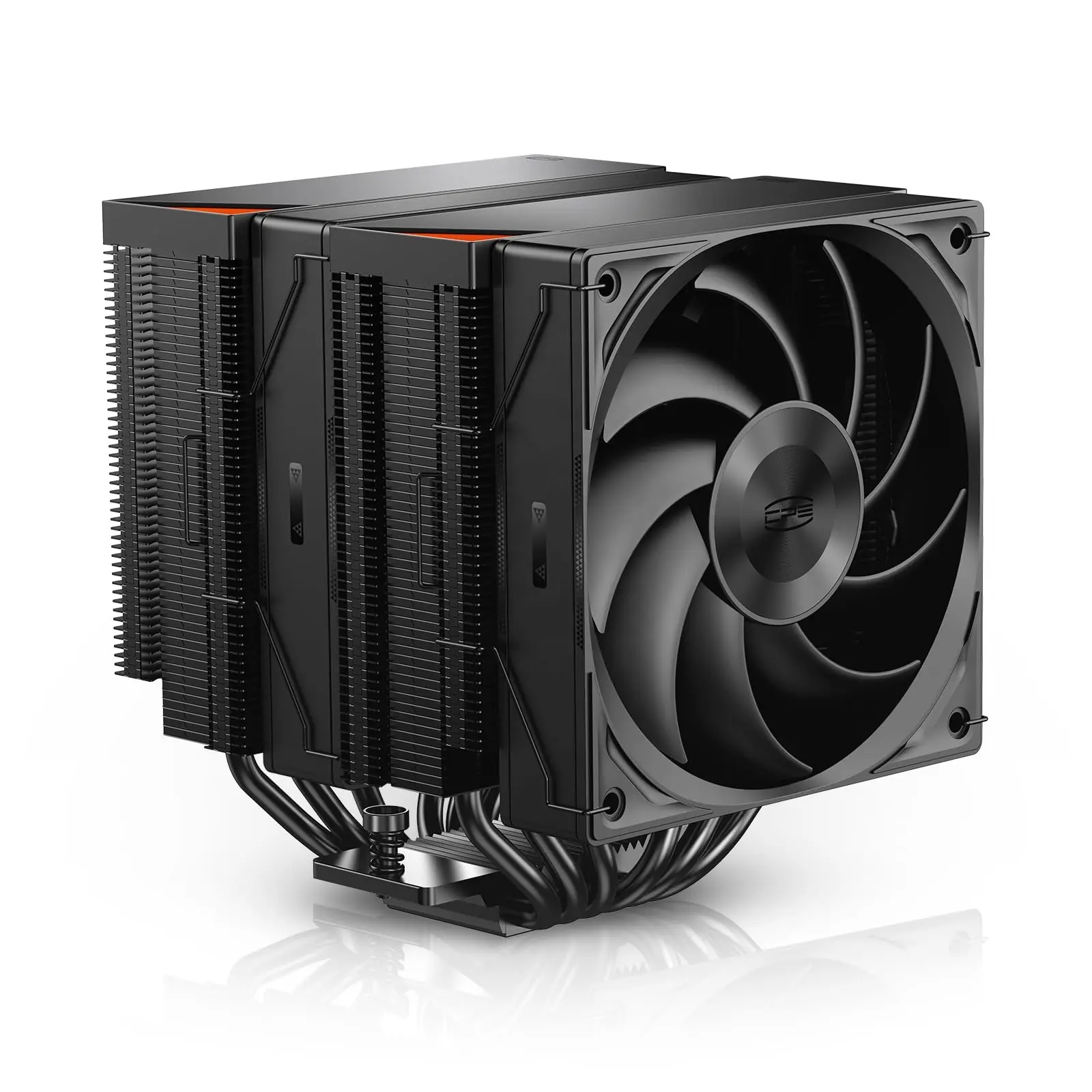 PCCOOLER RZ620 CPU preto radiador refrigerado a ar 6 tubo de calor/torre gêmea/ventilador de ajuste de 3 blocos/capa superior de ânodo de metal/suporte 1700AM5