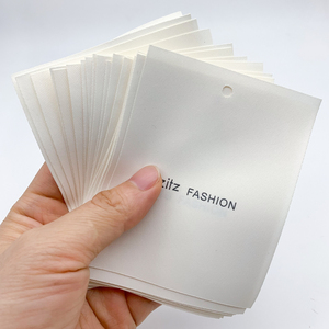 In ấn nhà máy tùy chỉnh Bông Treo tag siêu mềm quần áo tag vải tag với chuỗi và an toàn Pin - Product Image 3