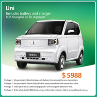 2024 nouvelle voiture électrique haute vitesse 100 km/h batterie au Lithium MINI EV UNI petite voiture électrique Suv voiture électrique
