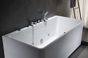 Baignoire de massage en acrylique avec jacuzzi, design graphique de luxe pour hôtel Baignoire <span class=keywords><strong>d</strong></span>'hydromassage moderne réversible autoportante 3 ans CN;GUA - Product Image 6