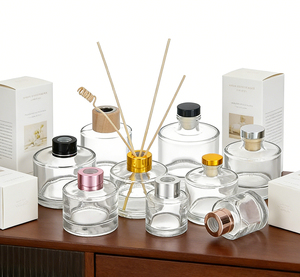 Fashion Glass <b>diffuser</b> 1oz 3oz 5oz 7oz <b>reed</b> <b>diffuser</b> bottle Round <b>Diffuser</b> bottle With stick - Product Image 2