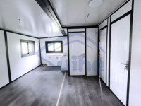 Maison conteneur extensible préfabriquée étanche de 20 pieds maison préfabriquée préfabriquée isolée maison préfabriquée pliante 2 chambres à coucher avec cuisine toilette