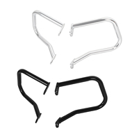 Paire de barres de protection de sacoche de moto, pare-chocs arrière en fer noir chromé pour Harley Softail Heritage FLHC FLHCS 2018 et plus