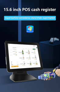 Restaurant Retail 15.6 pouces écran tactile POS tout en un machine avec Windows/Android OS et imprimante thermique - Product Image 2