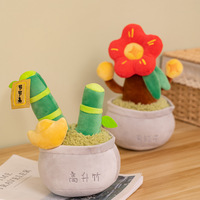 Plantes en pot en peluche jouets en peluche arbres riches fleurs pour la richesse symbolisme ornements de poupée significatifs pour salon bureau