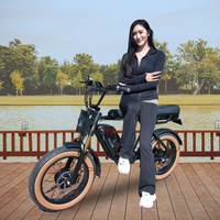 Vélo électrique à double moteur 1500W, pneus larges de 20 pouces, 48V 25Ah, vélo électrique pour adultes