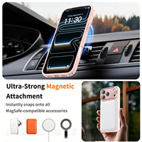 Coque de téléphone magnétique personnalisée OEM ODM avec support d'appareil photo pliable et dos givré pour iPhone 15 16 17 18 Pro Max