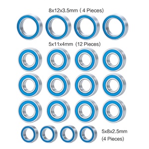 Kit de 20 rodamientos sellados de goma para piezas de coche <span class=keywords><strong>Tamiya</strong></span> <span class=keywords><strong>TT</strong></span>-01 RC - Product Image 2