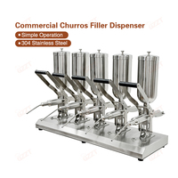 Distributeur de garniture multi-usages pour churros et donuts, idéal pour restaurants, boulangeries, crème, fruits, fraises, garniture de churros espagnols et confiture