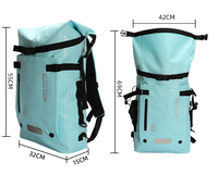Perlengkapan Snorkeling Selam 30L Motif Serat Karbon, Sepatu Fin untuk Berenang, Drifting, Hiking, Diving, Tas Kering Laut, Ransel Tahan Air