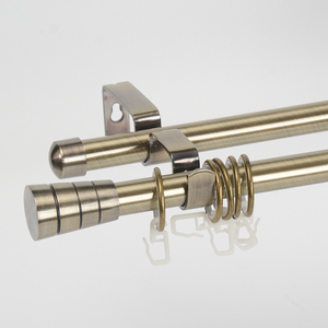 <span class=keywords><strong>Tringle</strong></span> pour <span class=keywords><strong>rideau</strong></span> Double ajustable finition en aluminium, accessoire de salon, jeu européen Simple, nouveauté, 2020 - Product Image 2