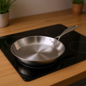 DB Stainless Steel Fry Pan 30cm <b>Induction</b> Compatible Modern Design - Product Image 2