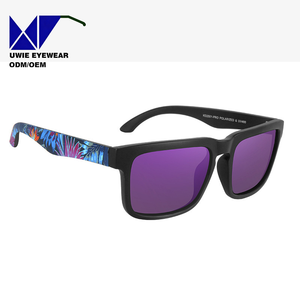 Lunettes <span class=keywords><strong>de</strong></span> soleil unisexes légères polarisées haute définition, verres TAC, monture PC, forme carrée, protection UV400, pour la natation - Product Image 3