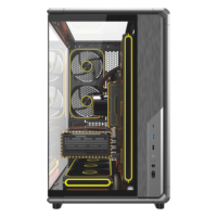 Boîtier PC ATX Full Tower avec ventilateur anti-poussière, refroidissement RGB, pour jeux vidéo, tours de jeu, boîtier d'ordinateur