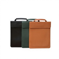 Sac pour ordinateur portable professionnel - Sac pour ordinateur portable 15,6 pouces avec doublure intérieure - Sac pour ordinateur portable 14 pouces imperméable, durable, résistant aux chocs en PU
