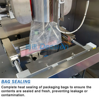 Machine d'emballage verticale automatique de haute précision pour sachets de confiture de fraises et de myrtilles, machine d'emballage de sauce au chocolat