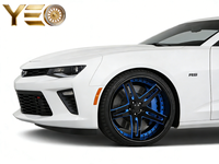 Nouvelles jantes en alliage d'aluminium forgées deux pièces, polies, à déport profond, 20-28 pouces, 5 branches, ET 30mm, PCD 100mm pour Chevrolet