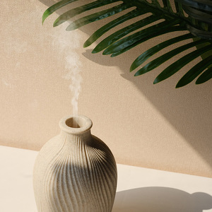 Difusores de aroma de sabor artístico de alta calidad, <span class=keywords><strong>Humidificador</strong></span> ultrasónico de aceite esencial de poliresina de luz cálida - Product Image 6