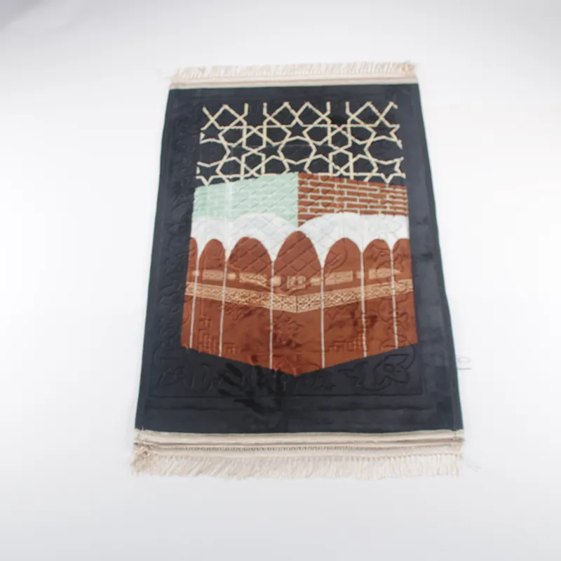 Conjunto de presente infantil de luxo para viagem acolchoado turquia islã tapete muçulmano tapete de oração de espuma
