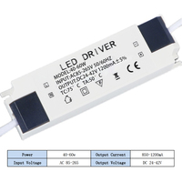 Transformateurs d'éclairage LED 1-48W, alimentation à courant constant sécurisée AC85-265V, adaptateur d'alimentation LED