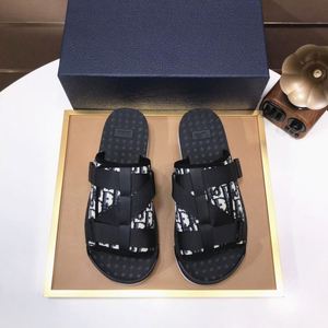 Hot Sale Designer Casual Luxury Sandals <b>Slippers</b> Couple Women Men Outdoor Pu Denim Mesh Lining Flat Shoes - Product Image 4