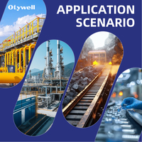 Perangkat Deteksi Gas Portabel Respon Cepat Otywell, Detektor Gas Pompa untuk O2 LEL CO H2S dengan Layar Warna