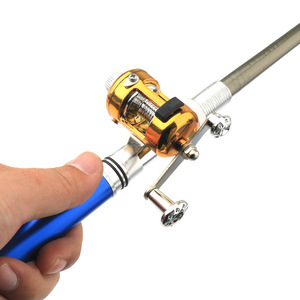 Hot Sale Portable Glass Telescopic Pocket Mini <strong>Pen</strong> <strong>Fishing</strong> <strong>Rod</strong> with <strong>Reel</strong> - Product Image 1