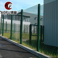358 clôture anti-escalade et porte de jardin épaissie anti-pourriture clôture agricole extérieure durable panneaux de clôture en maille de haute sécurité avec poteau