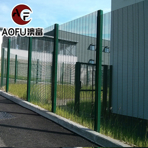 Valla antiescalada 358 y puerta de jardín engrosada a prueba de podredumbre, valla duradera para agricultura al aire libre, paneles de valla de malla de alta seguridad con poste - Product Image 3
