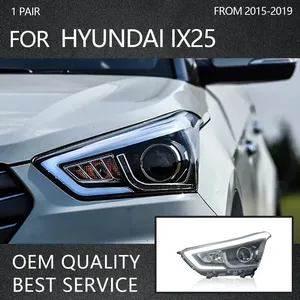 TYPY 12V New Car Headlights for IX25 2015-2019 LED Lamps Daytime Running <b>Lights</b> Dynamic Turn Signals <b>Accessories</b> - Product Image 1