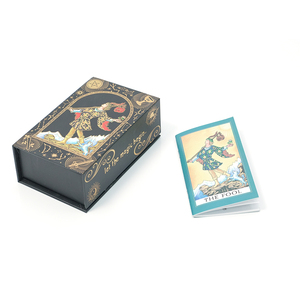 Jeu de 80 mini-cartes de tarot holographiques personnalisées de haute qualité avec boîte cadeau, en PVC écologique - Product Image 1