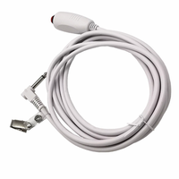 Câble de bouton-poussoir pour téléavertisseur patient DKM 6.35 SOS d'urgence avec clip et prise stéréo pour lieux publics