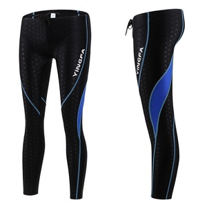 Yingfa 9117 Shark Skin Long Leg Men Youth Big Boys Professional Racing <strong>Leggings</strong> Full Length <strong>Swim</strong> Long Pants <strong>Swim</strong> Jammers - Product Image 2
