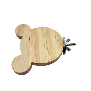 Plateforme de saut en bois massif en forme de nuage/fromage pour cage à oiseaux et jouet pour petits animaux (hamster) - Product Image 5