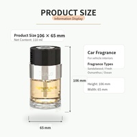 Diffuseur de parfum liquide pour voiture en verre, sans alcool, sans flamme, désodorisant, extrait de plantes naturelles, parfum longue durée, pour automobile