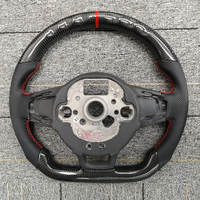 Volant de voiture en fibre de carbone sport personnalisé pour Volkswagen VW Golf 5 6 7 Jetta GTI Polo CC Passat Tiguan Sharan Scirocco