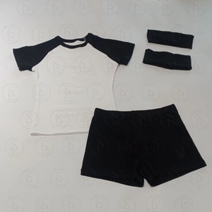 Completo da donna 2026: Set casual con pantaloncini e stampa a pois, personalizzabile con logo, in cotone di alta qualità - Completo due pezzi da donna - Product Image 2