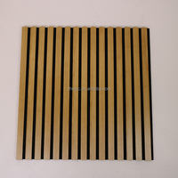 Panel Acústico Moderno de Listones de Madera Flexible con 90% de Reducción de Ruido para Instalación en Paredes Curvas, Espacios de Hospitales, Hoteles y Salas de Estar