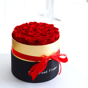 กล่องของขวัญดอกกุหลาบสดจริง ติดทนนาน 3-5 ปี หลายสี สำหรับวันวาเลนไทน์ วันแม่ ของชำร่วยงานปาร์ตี้ - Product Image 4