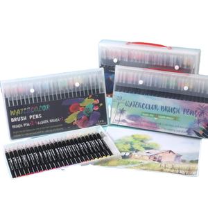 Set di Pennelli FOSKA Non Tossici di Alta Qualità, Penne ad Acquerello con Punte Flessibili per <span class=keywords><strong>Calligrafia</strong></span> <span class=keywords><strong>e</strong></span> Lavori Grafici Dettagliati - Product Image 1